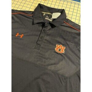 Auburn University Tigers WarEagle Under Armour Polo Shirt XL Loose Heatgear NCAA